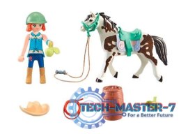 Zestaw z figurkami Horses 71358 Ellie i Sawdust ćwiczące western riding
