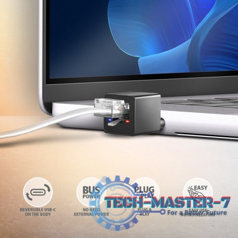 ADE-MINIC Karta sieciowa Gigabit Ethernet adapter, USB-A 3.2 Gen 1, instalacja automatyczna MINI ADE-MINIC Karta sieciowa Gigabit Ethernet adapter, USB-A 3.2 Gen 1, instalacja automatyczna MINI
