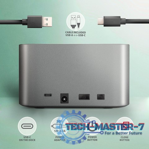 ADSA-DC Stacja dokująca USB 3.2 Gen 1 - 2x SATA 6G 2.5"/3.5" SSD/HDD ADSA-DC Stacja dokująca USB 3.2 Gen 1 - 2x SATA 6G 2.5"/3.5" SSD/HDD