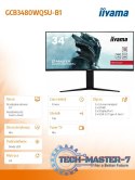 Monitor 34 cale GCB3480WQSU-B1 VA,UWQHD,180HZ,0.4ms,1500R(Curved), 2xHDMI,2xDP,2xUSB 3.2,2x3W,HDR400,HAS(110mm),VESA(100x100mm
