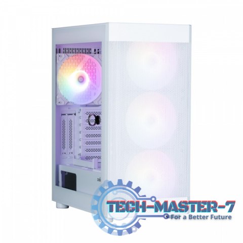 Obudowa I4 TG ATX Mid Tower 4 fans RGB Biała