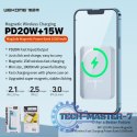Powerbank indukcyjny 10000 mAh Fast Charging PD 20W MagSafe Biały