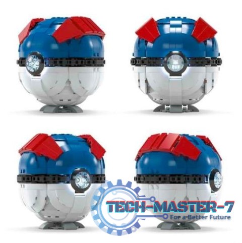 Zestaw konstrukcyjny Mega Construx Duży Great ball Pokemon Zestaw konstrukcyjny Mega Construx Duży Great ball Pokemon