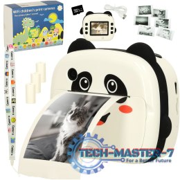 Aparat fotograficzny natychmiastowy drukarka termiczna + wkłady karta 32GB panda