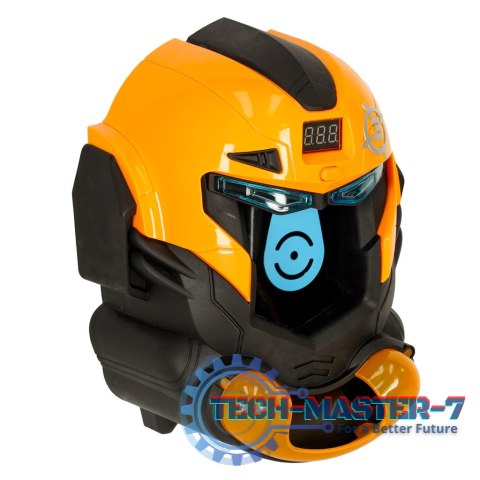 Gra zręcznościowa robot kask strzelanie do celu pistolet kulki celownik Gra zręcznościowa robot kask strzelanie do celu pistolet kulki celownik