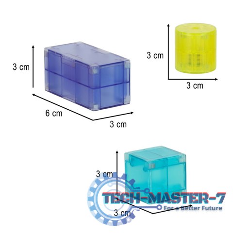 Klocki magnetyczne świecące 64 el. Klocki magnetyczne świecące 64 el.