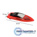 Motorówka zdalnie sterowana RC REVOLT Q5 Galaxy Szybka Łódź 8km/h 2.4GHz Zasięg 50m Wodoodporna
