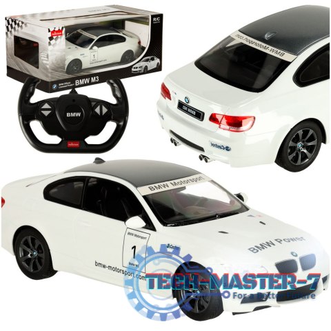 Samochód zdalnie sterowany Rastar 48000 BMW M3 1:14 biały Samochód zdalnie sterowany Rastar 48000 BMW M3 1:14 biały