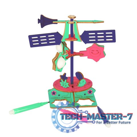 Zestaw naukowy przyrodniczy model 3D drewniany wiatrowskaz Zestaw naukowy przyrodniczy model 3D drewniany wiatrowskaz