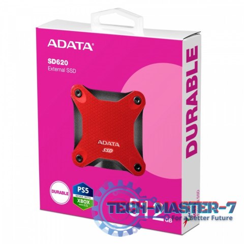 Dysk zewnętrzny SSD SD620 512G U3.2A 520/460 MB/s czerwony Dysk zewnętrzny SSD SD620 512G U3.2A 520/460 MB/s czerwony