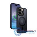 Etui Hybrid Frost MAG Cover iPhone 15 Pro Max MagSafe Granatowe