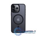Etui Hybrid Frost MAG Cover iPhone 15 Pro Max MagSafe Granatowe