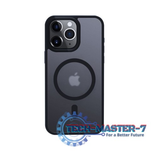 Etui Hybrid Frost MAG Cover iPhone 15 Pro Max MagSafe Granatowe Etui Hybrid Frost MAG Cover iPhone 15 Pro Max MagSafe Granatowe