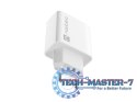 Ładowarka sieciowa Ribera 1x USB-A + 1x USB-C 20W Biała