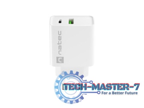 Ładowarka sieciowa Ribera 1x USB-A + 1x USB-C 20W Biała Ładowarka sieciowa Ribera 1x USB-A + 1x USB-C 20W Biała