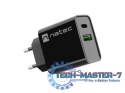Ładowarka sieciowa Ribera 1x USB-A + 1x USB-C 20W Czarna