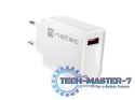 Ładowarka sieciowa Ribera 1x USB-A 18W Biała