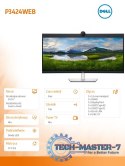 Monitor P3424WEB 34 cale IPS Zakrzywiony WQHD (3440x1440)/21:9/HDMI/DP/USB-C/RJ-45/Kamera/Głośniki/Mikrofon/3Y