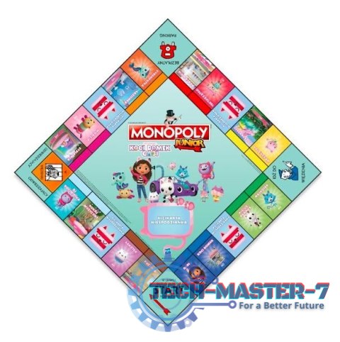 Gra Monopoly JUNIOR Koci Domek Gabi Gra Monopoly JUNIOR Koci Domek Gabi