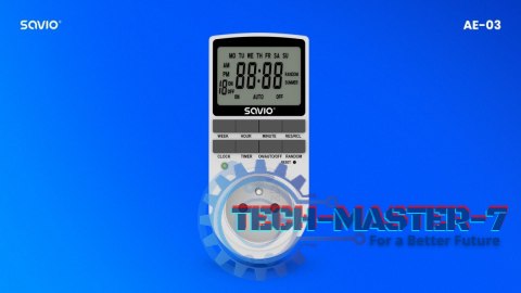 Programator czasowy z ekranem LCD, 16A, 3680W, AE-03 Programator czasowy z ekranem LCD, 16A, 3680W, AE-03