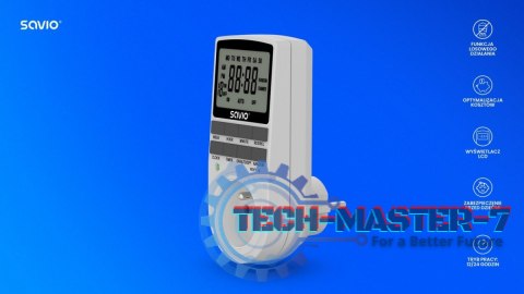 Programator czasowy z ekranem LCD, 16A, 3680W, AE-03 Programator czasowy z ekranem LCD, 16A, 3680W, AE-03