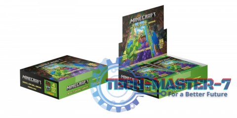 Saszetki z kartami Minecraft display 36 sztuk