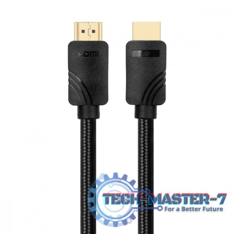 Kabel HDMI v 2.1 premium 3 m 8K Czarny Stworzony dla graczy Kabel HDMI v 2.1 premium 3 m 8K Czarny Stworzony dla graczy