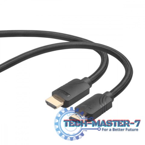 Kabel HDMI v 2.1 premium 3 m 8K Czarny Stworzony dla graczy Kabel HDMI v 2.1 premium 3 m 8K Czarny Stworzony dla graczy