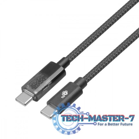 Kabel USB C - USB C 1m ze wskaźnikiem mocy ładowania LED (100 W) Kabel USB C - USB C 1m ze wskaźnikiem mocy ładowania LED (100 W)
