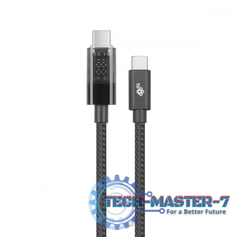 Kabel USB C - USB C 1m ze wskaźnikiem mocy ładowania LED (100 W) Kabel USB C - USB C 1m ze wskaźnikiem mocy ładowania LED (100 W)
