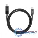 Kabel USB C - USB C 1m ze wskaźnikiem mocy ładowania LED (100 W)
