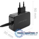Ładowarka GaN Power Pro | 1xUSB-C | 45W | 5-20V | 2.25-3A | Czarna