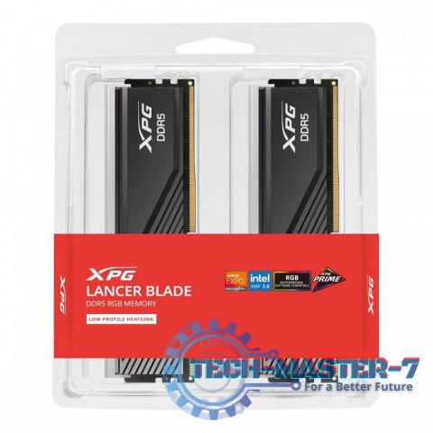 Pamięć XPG Lancer Blade DDR5 6400 32GB (2x16) CL32 RGB czarna Pamięć XPG Lancer Blade DDR5 6400 32GB (2x16) CL32 RGB czarna