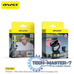 Słuchawki stereo Bluetooth T50 ENC TWS Czarne