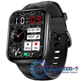 Smartwatch KU6 Meta 1.96 cala 260 mAh czarny