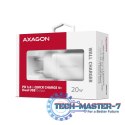 ACU-PQ20W Ładowarka sieciowa 20W QC3.0/AFC/FCP + PD type-C Biała