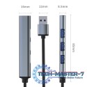 HUB adapter USB 3.0 4w1 | USB 3.0 | 3x USB 2.0