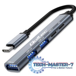 HUB adapter USB-C 3.1 5w1 | USB-C PD | USB-C | 2x USB 2.0 | USB 3.0