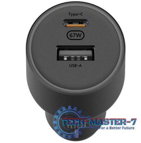 Ładowarka samochodowa Mi 67W bezprzewodowa USB-C USB-A Ładowarka samochodowa Mi 67W bezprzewodowa USB-C USB-A