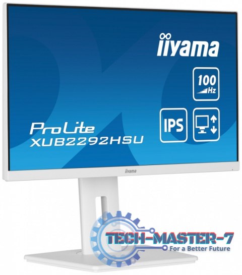 Monitor 21.5 cala ProLite XUB2292HSU-W6 IPS,100Hz,FreeSync,PIVOT,0.4ms,HDMI, DP,4xUSB(3.2),2x2W,HAS(150mm), Biały Monitor 21.5 cala ProLite XUB2292HSU-W6 IPS,100Hz,FreeSync,PIVOT,0.4ms,HDMI, DP,4xUSB(3.2),2x2W,HAS(150mm), Biały