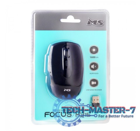Mysz bezprzewodowa silent click Focus M315 1600 DPI czarna Mysz bezprzewodowa silent click Focus M315 1600 DPI czarna
