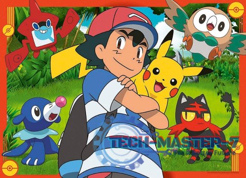 Puzzle 4x100 elementów Pokemon zestaw Puzzle 4x100 elementów Pokemon zestaw