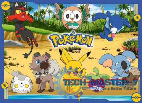 Puzzle 4x100 elementów Pokemon zestaw Puzzle 4x100 elementów Pokemon zestaw