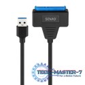 Adapter USB-C 3.1 Gen 1 (M) - SATA (F) do dysków 2.5 cala , AK-68