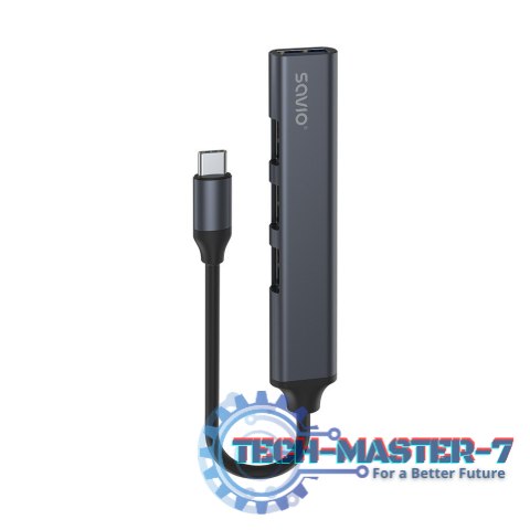Hub 4 porty USB-C - 3 x USB-A 2.0, 1 x USB-A 3.1 3.1 GEN 1, 5 Gbps, AK-71