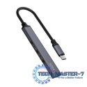Hub 4 porty USB-C - 3 x USB-A 2.0, 1 x USB-A 3.1 3.1 GEN 1, 5 Gbps, AK-71