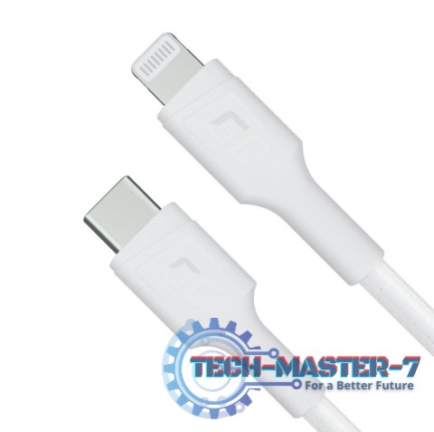 Kabel PowerStream USB-C do Lightning 1m MFI, PD, biały Kabel PowerStream USB-C do Lightning 1m MFI, PD, biały