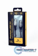 Kabel Premium USB-C 3.2 gen 2 20 Gbps 100W 1.5m PD