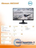 Monitor Alienware AW2524HF 24.5 cala AMD FreeSync Premium 500Hz Full HD (1920x1080)/16:9/DP/HDMI/USB/3Y AES&PPE