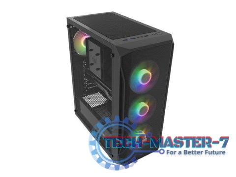 Obudowa Fury Shobo SH4F RGB Midi Tower z oknem Czarna Obudowa Fury Shobo SH4F RGB Midi Tower z oknem Czarna